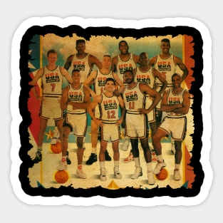 vintage dream team Sticker